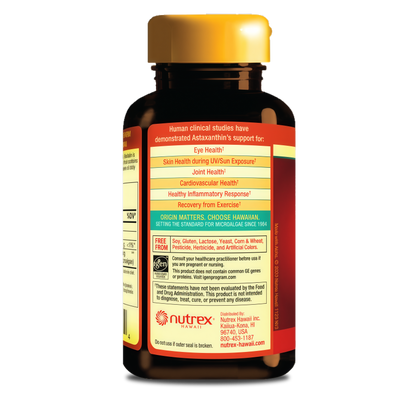 Nutrex Hawaii Bioastin Hawaiin Astaxanthin 12mg - 120 Count